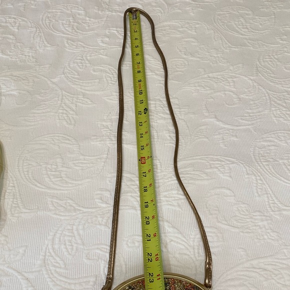 Patricia Nash “Portafina” Glitter Mosaic Frame Crossbody Bag - Picture 13 of 16